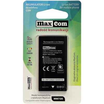 Maxcom Akku LI-ION MM720 (800 mAh), Batterien + Akkus Maxcom Akku LI-ION MM720 (800 mAh), Batterien + Akkus
