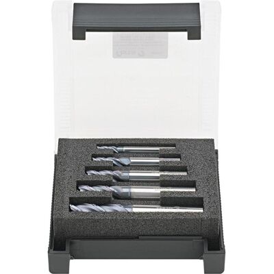 Fortis Fräser, Schaftfräser Satz 5 teilig 6-16 mm VHM HPC INOX D6527 LHB Carapace Fortis Fräser, Schaftfräser Satz 5 teilig 6-16 mm VHM HPC INOX D6527 LHB Carapace