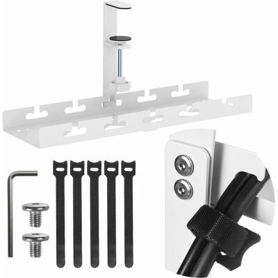 Maclean, Kabelhalter, Organizer Podbiurkowy Na Kable Max. Obciążenie 5kg Biały Mc-105 W Maclean, Kabelhalter, Organizer Podbiurkowy Na Kable Max. Obciążenie 5kg Biały Mc-105 W