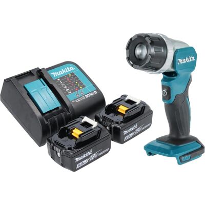 Makita, Arbeitsleuchte, DML 808 ST Akku Handstrahler 14,4 / 18 V 190 lm LED + 2x Akku 5,0 Ah + Ladegerät (190 lm) Makita, Arbeitsleuchte, DML 808 ST Akku Handstrahler 14,4 / 18 V 190 lm LED + 2x Akku 5,0 Ah + Ladegerät (190 lm)