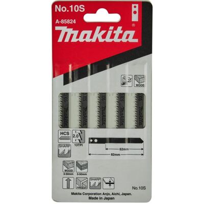 Makita, Sägeblatt, Zubehör A-85824 Stichsägeblatt NO10S 5 Stück Makita, Sägeblatt, Zubehör A-85824 Stichsägeblatt NO10S 5 Stück