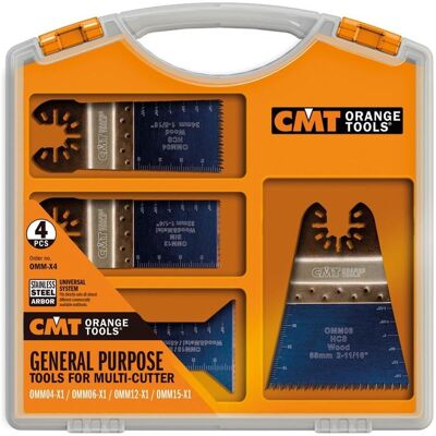 CMT ORANGE TOOLS OMM-X4 Multitool-Sägeblätter - Universeller Anschluss CMT ORANGE TOOLS OMM-X4 Multitool-Sägeblätter - Universeller Anschluss