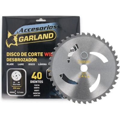 Garland, Sägeblatt, Brushcutter cutting blade, 40 teeth, ø255 x 25.4 x 1.3 mm Garland, Sägeblatt, Brushcutter cutting blade, 40 teeth, ø255 x 25.4 x 1.3 mm