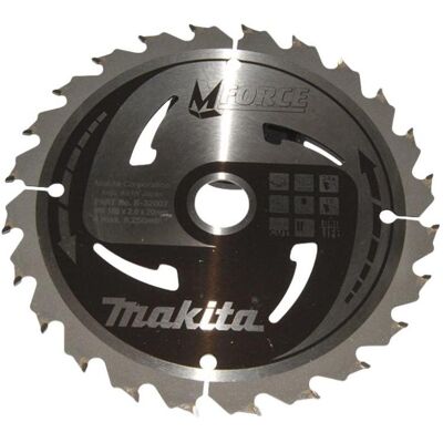 Makita, Sägeblatt, B-08006 TCT-Säge 165X2X20mm 15° T24 M-FORCE Makita, Sägeblatt, B-08006 TCT-Säge 165X2X20mm 15° T24 M-FORCE