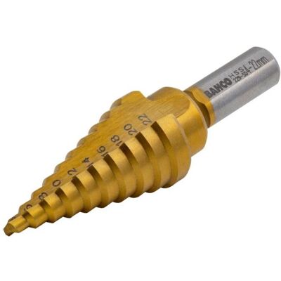 Irimo, Bohrereinsatz, Stufenbohrer für Metallbleche, 4 mm bis 22 mm (22 mm) Irimo, Bohrereinsatz, Stufenbohrer für Metallbleche, 4 mm bis 22 mm (22 mm)