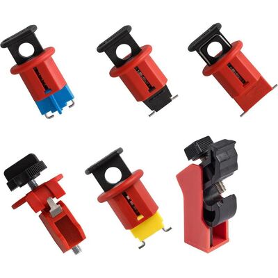 Brady, Zubehör Maschine, Miniatur-Schutzschalter-Verrieglungs-Demoset (POS, PIS, POW, TBLO), Schwarz/Rot (1 Set) Brady, Zubehör Maschine, Miniatur-Schutzschalter-Verrieglungs-Demoset (POS, PIS, POW, TBLO), Schwarz/Rot (1 Set)