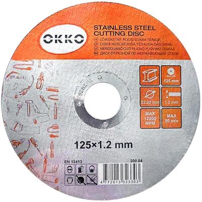 Bloomsbury, Sägeblatt, CUTTING DISCS 125X1.2 OKKO Bloomsbury, Sägeblatt, CUTTING DISCS 125X1.2 OKKO