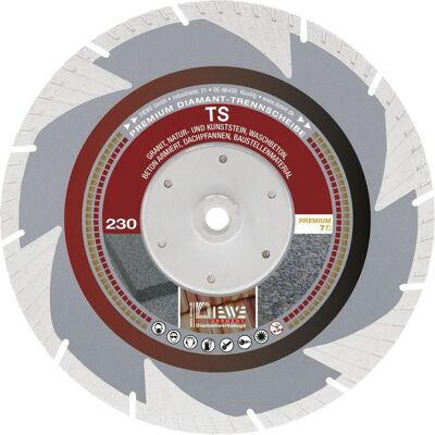 Diewe, Sägeblatt, Diamant Trennscheibe TS 230mm - Handtrennscheibe für Stein und Beton Diewe, Sägeblatt, Diamant Trennscheibe TS 230mm - Handtrennscheibe für Stein und Beton