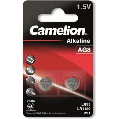 Camelion Knopfzelle AG8, 2 St. (2 Stk.), Batterien + Akkus Camelion Knopfzelle AG8, 2 St. (2 Stk.), Batterien + Akkus