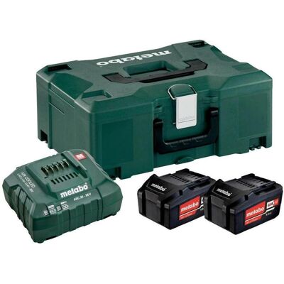 Metabo, Werkzeugakku + Ladegerät, Basic Set 2x 4.0Ah (18 V) Metabo, Werkzeugakku + Ladegerät, Basic Set 2x 4.0Ah (18 V)