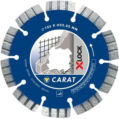 Carat, Sägeblatt, CCXLOCK125 X-LOCK Diamanttrennscheibe Beton 125 x 22,23 Carat, Sägeblatt, CCXLOCK125 X-LOCK Diamanttrennscheibe Beton 125 x 22,23