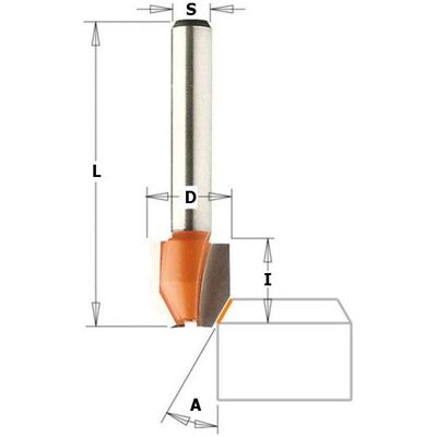 CMT, Fräser, 721.030.11 12 mm Auslauffräser mit kombiniertem Fräserschaft 6 mm CMT, Fräser, 721.030.11 12 mm Auslauffräser mit kombiniertem Fräserschaft 6 mm