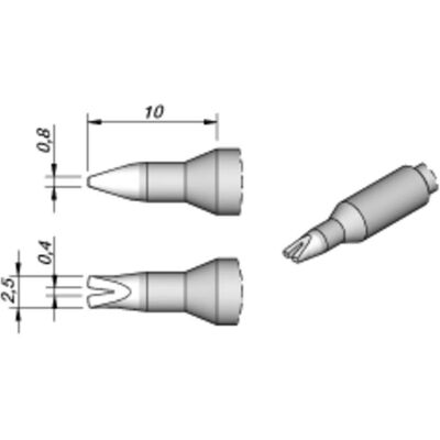 JBC Lötspitze Serie C245 Sondertypen, C245118/0,4 mm, zum Kabel verlöten, Lötgerät Zubehör JBC Lötspitze Serie C245 Sondertypen, C245118/0,4 mm, zum Kabel verlöten, Lötgerät Zubehör