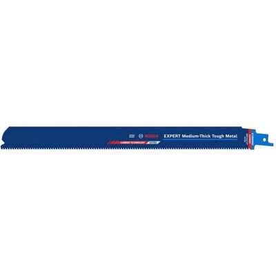 Bosch Professional Zubehör, Sägeblatt, EXPERT S1255HHC Medium-Thick Tough reciprozaagblad - 250mm - metaal (10st) Bosch Professional Zubehör, Sägeblatt, EXPERT S1255HHC Medium-Thick Tough reciprozaagblad - 250mm - metaal (10st)