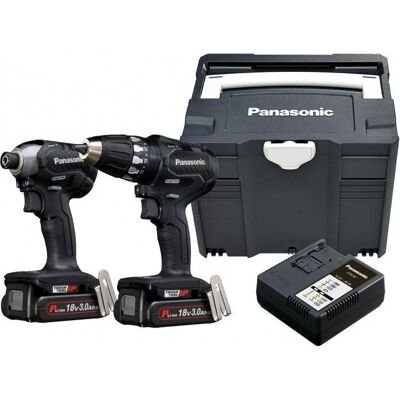 Panasonic Bohrmaschine + Akkuschrauber, Kombinationsset Akku-Bohrschrauber und Schlagschrauber (Bohrschrauber, Schlagbohrschrauber, Schlagschrauber) Panasonic Bohrmaschine + Akkuschrauber, Kombinationsset Akku-Bohrschrauber und Schlagschrauber (Bohrschrauber, Schlagbohrschrauber, Schlagschrauber)