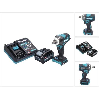 Makita, Bohrmaschine + Akkuschrauber, TW 004 GM1 Akku Schlagschrauber 40 V max. 1/2" 350 Nm XGT Brushless + 1x Akku 4,0 Ah + (Schlagschrauber) Makita, Bohrmaschine + Akkuschrauber, TW 004 GM1 Akku Schlagschrauber 40 V max. 1/2" 350 Nm XGT Brushless + 1x Akku 4,0 Ah + (Schlagschrauber)