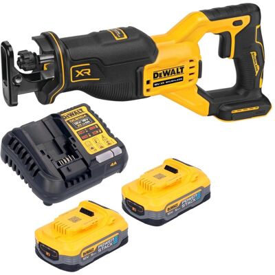 DeWalt, Säbelsäge, DCS 382 H2 Akku Reciprosäge Säbelsäge 18 V Brushless + 2x Powerstack Akku 5,0 Ah + Ladegerät DeWalt, Säbelsäge, DCS 382 H2 Akku Reciprosäge Säbelsäge 18 V Brushless + 2x Powerstack Akku 5,0 Ah + Ladegerät