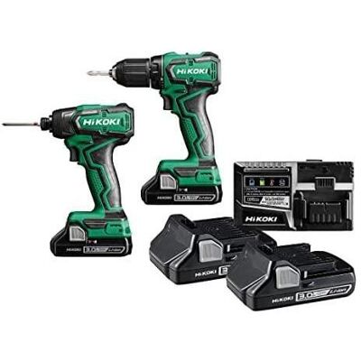 Hikoki, Bohrmaschine + Akkuschrauber, Cordless tool kit KC18DD (Schlagbohrmaschine) Hikoki, Bohrmaschine + Akkuschrauber, Cordless tool kit KC18DD (Schlagbohrmaschine)