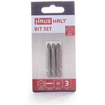 Haushalt, Bits, SCREWDRIVER BIT PH2X50MM 3PCS (Kreuz Phillips PH) Haushalt, Bits, SCREWDRIVER BIT PH2X50MM 3PCS (Kreuz Phillips PH)