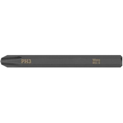 Wera, Bits, 851 S PH 3 x 70 mm (Kreuz Phillips PH) Wera, Bits, 851 S PH 3 x 70 mm (Kreuz Phillips PH)