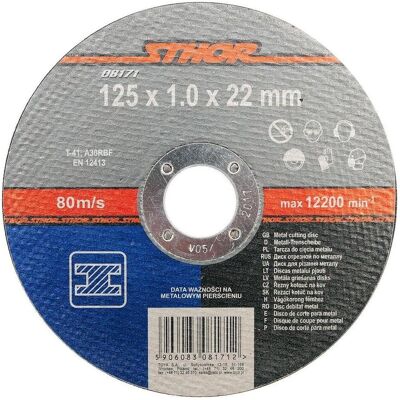 Toya, Sägeblatt, Metallscheibe 125 x 22 x 1,0 mm Toya, Sägeblatt, Metallscheibe 125 x 22 x 1,0 mm