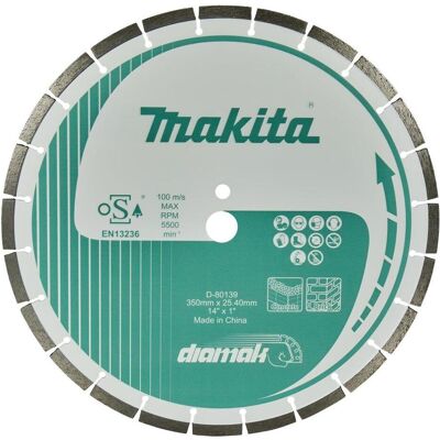 Makita, Sägeblatt, Zubehör D-80139 Diamantscheibe 350x25.4 Makita, Sägeblatt, Zubehör D-80139 Diamantscheibe 350x25.4