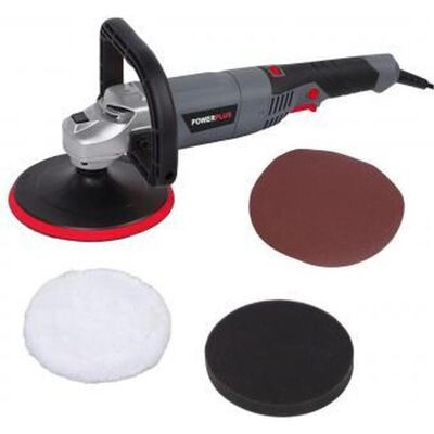 Powerplus, Schleifmaschine + Poliermaschine, Winkelpoliermaschine 1200W Ø 180mm - 3 Acc. (Exzenterpolierer) Powerplus, Schleifmaschine + Poliermaschine, Winkelpoliermaschine 1200W Ø 180mm - 3 Acc. (Exzenterpolierer)