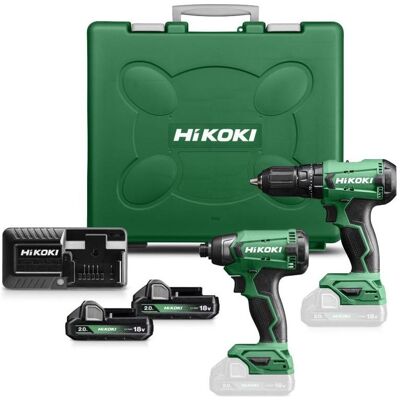 Hitachi Bohrmaschine + Akkuschrauber, HIKOKI ZESTAW 18V KC18DAW (DV18DA+WH18DA) (Schlagbohrschrauber) Hitachi Bohrmaschine + Akkuschrauber, HIKOKI ZESTAW 18V KC18DAW (DV18DA+WH18DA) (Schlagbohrschrauber)
