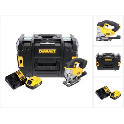 DeWalt, Stichsäge, DCS 331 P1 Akku Stichsäge 18 V + 1x Akku 5,0 Ah + Ladegerät + TSTAK DeWalt, Stichsäge, DCS 331 P1 Akku Stichsäge 18 V + 1x Akku 5,0 Ah + Ladegerät + TSTAK