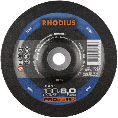 Rhodius, Schleifmittel, 208124 RS22 Schruppscheibe Stahl, Guss 10 St. Rhodius, Schleifmittel, 208124 RS22 Schruppscheibe Stahl, Guss 10 St.