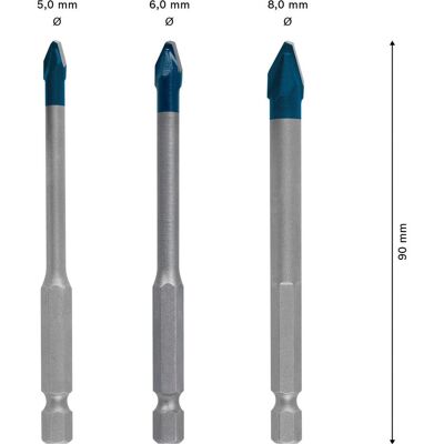 Bosch 2608900595 Hex-9 Keramikbohrerset - Hartkeramik Bosch 2608900595 Hex-9 Keramikbohrerset - Hartkeramik
