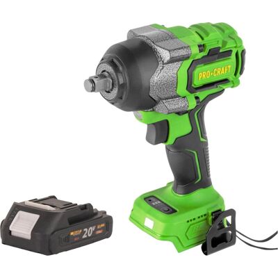 Procraft, Bohrmaschine + Akkuschrauber, PWA36bb Akku Schlagschrauber 20 V 850 Nm 1/2" Brushless + 1x Akku 2,0 Ah - ohne Ladegerät (Schlagschrauber) Procraft, Bohrmaschine + Akkuschrauber, PWA36bb Akku Schlagschrauber 20 V 850 Nm 1/2" Brushless + 1x Akku 2,0 Ah - ohne Ladegerät (Schlagschrauber)
