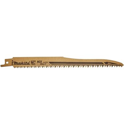 Makita, Sägeblatt, B-05153-2 SUPER EXPRESS Säbelsägeblätter HCS 203 x 1,0 mm 6-10 Tpi, 2 Stück, für Holz Makita, Sägeblatt, B-05153-2 SUPER EXPRESS Säbelsägeblätter HCS 203 x 1,0 mm 6-10 Tpi, 2 Stück, für Holz