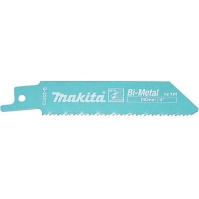 Makita, Sägeblatt, B-20410 Tiesinio pjūklo pjūkleliai BiM 100x0,9mm (14tpi), 5Vnt., Metalui 3-8mm Makita, Sägeblatt, B-20410 Tiesinio pjūklo pjūkleliai BiM 100x0,9mm (14tpi), 5Vnt., Metalui 3-8mm