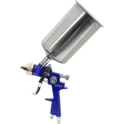 GEKO - HVLP Spritzpistole - 1000ml Metalltank - Spritzpistole GEKO - HVLP Spritzpistole - 1000ml Metalltank - Spritzpistole