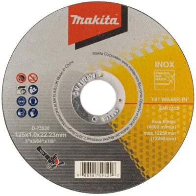 Makita, Sägeblatt, THIN CUTTING WHEEL FOR INOX125X1 WA46R Makita, Sägeblatt, THIN CUTTING WHEEL FOR INOX125X1 WA46R