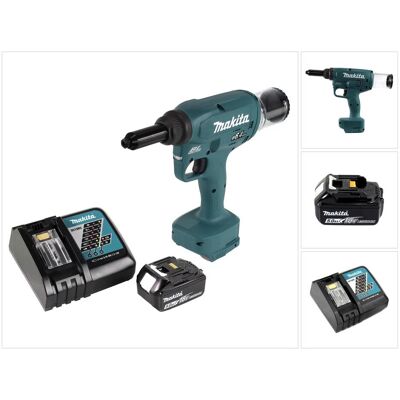 Makita, Tacker + Nagelpistole, DRV 250 RT1 Akku Blindnietsetzgerät 18V 20kN Brushless + 1x Akku 5,0Ah + Ladegerät Makita, Tacker + Nagelpistole, DRV 250 RT1 Akku Blindnietsetzgerät 18V 20kN Brushless + 1x Akku 5,0Ah + Ladegerät