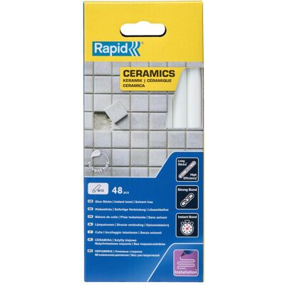 Rapid, Heisskleber, Keramik Klebesticks Ø12x190mm 48 Stück Rapid, Heisskleber, Keramik Klebesticks Ø12x190mm 48 Stück