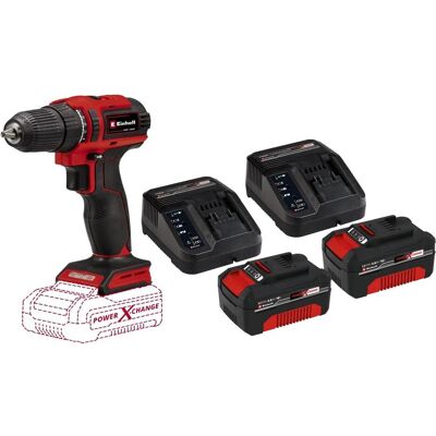 Einhell, Bohrmaschine + Akkuschrauber, TE-CD 18/40 Li BL Solo 4,0 Ah Accu (2x) Starterspakket (Bohrschrauber) Einhell, Bohrmaschine + Akkuschrauber, TE-CD 18/40 Li BL Solo 4,0 Ah Accu (2x) Starterspakket (Bohrschrauber)