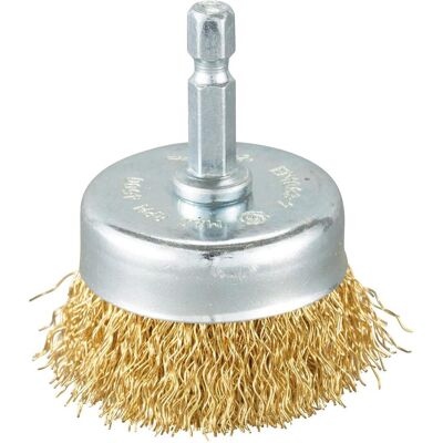 Makita, Schleifmittel, Topfbürste 50mm Messing 1/4" Makita, Schleifmittel, Topfbürste 50mm Messing 1/4"