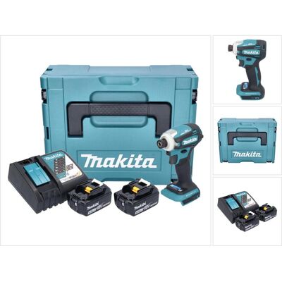 Makita, Bohrmaschine + Akkuschrauber, DTD 172 RMJ Akku Schlagschrauber 18 V 180 Nm 1/4" Brushless + 2x Akku 4,0 Ah + Ladegerät + (Schlagschrauber) Makita, Bohrmaschine + Akkuschrauber, DTD 172 RMJ Akku Schlagschrauber 18 V 180 Nm 1/4" Brushless + 2x Akku 4,0 Ah + Ladegerät + (Schlagschrauber)