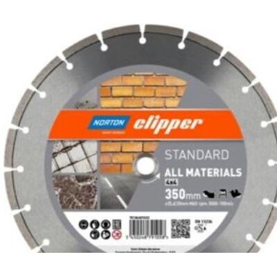 Symantec Norton Clipper, Sägeblatt, Diamantscheibe Standard 4x4 Ø 350x25,4 / 20 mm Symantec Norton Clipper, Sägeblatt, Diamantscheibe Standard 4x4 Ø 350x25,4 / 20 mm
