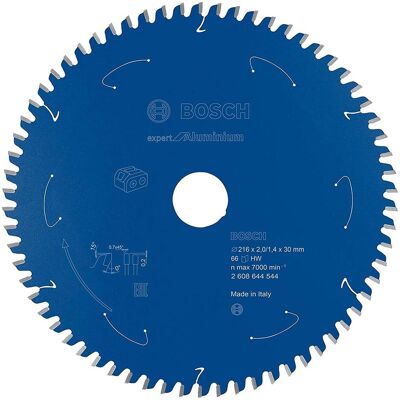 Bosch Professional Zubehör, Sägeblatt, Akku-Kreissägeblatt Expert for Aluminium, 216 x 2/1,4 x 30, 66 Zähne Bosch Professional Zubehör, Sägeblatt, Akku-Kreissägeblatt Expert for Aluminium, 216 x 2/1,4 x 30, 66 Zähne