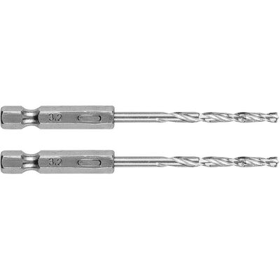 Graphite, Bohrereinsatz, Sechskant-Metallbohrer 3,2 mm, 2 Stück. (3,2 mm) Graphite, Bohrereinsatz, Sechskant-Metallbohrer 3,2 mm, 2 Stück. (3,2 mm)