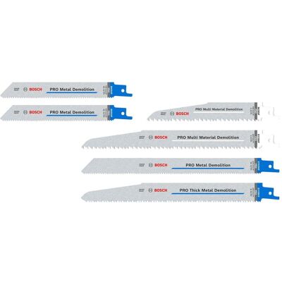 Bosch Professional Zubehör, Sägeblatt, PRO Demolition Blade Set, 6-tlg. Bosch Professional Zubehör, Sägeblatt, PRO Demolition Blade Set, 6-tlg.
