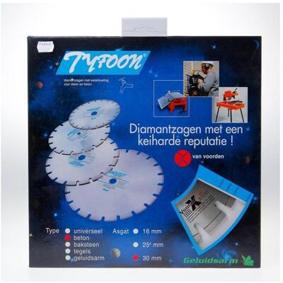 Van Voorden, Sägeblatt, Diamantzaag nat Tyfoon beton diameter 350 x asgat 30mm Van Voorden, Sägeblatt, Diamantzaag nat Tyfoon beton diameter 350 x asgat 30mm