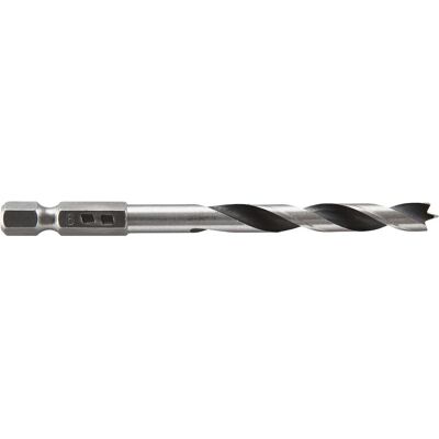 wolfcraft, Bohrereinsatz, 1 Holzspiralbohrer CV, S=6-kt, ø6x90mm (6 mm) wolfcraft, Bohrereinsatz, 1 Holzspiralbohrer CV, S=6-kt, ø6x90mm (6 mm)