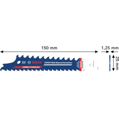 Bosch Hausgeräte, Sägeblatt, EXPERT Multi Material Demolition S681KLHM Blatt, 10-tlg Bosch Hausgeräte, Sägeblatt, EXPERT Multi Material Demolition S681KLHM Blatt, 10-tlg