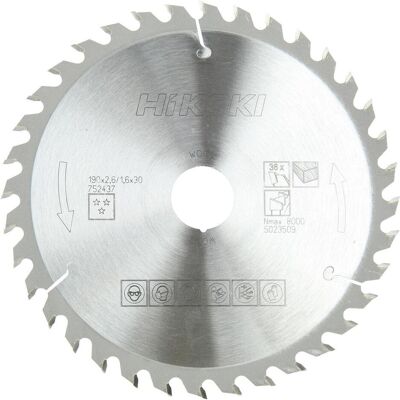 Hikoki, Sägeblatt, HM - Sägeblatt 190x30xZ36 Hikoki, Sägeblatt, HM - Sägeblatt 190x30xZ36