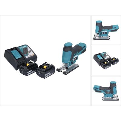 Makita, Stichsäge, DJV 185 RM Akku Pendelhubstichsäge 18 V Brushless + 2x Akku 4,0 Ah + Ladegerät Makita, Stichsäge, DJV 185 RM Akku Pendelhubstichsäge 18 V Brushless + 2x Akku 4,0 Ah + Ladegerät
